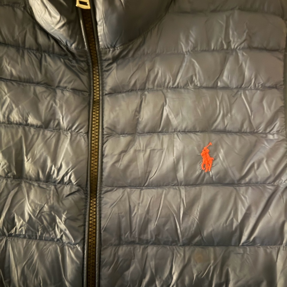 Ralph Lauren Polo Navy Puffer Vest. Size: MEDIUM - Picture 4 of 7